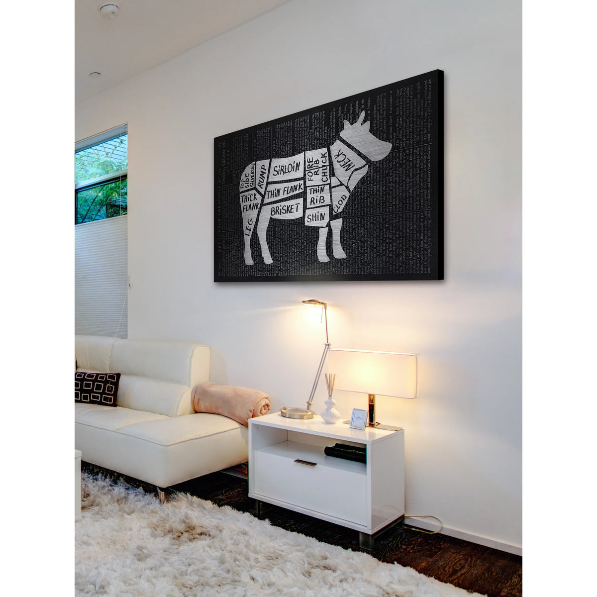 Painting Print on Brushed Aluminum Z67008
