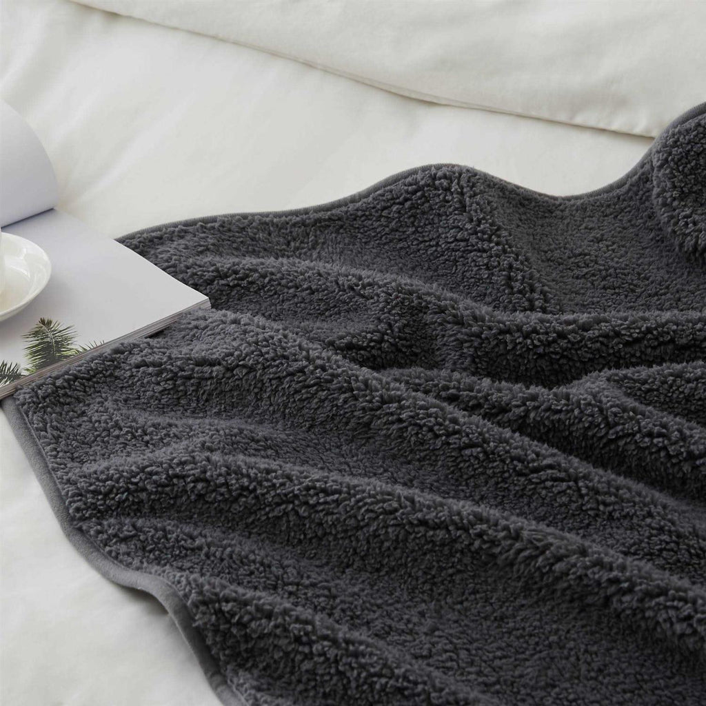 Grey Sherpa Waterproof Dog Blanket S5704