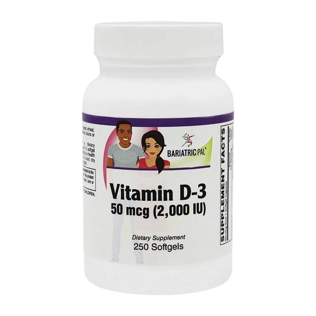 Vitamin D-3 50mcg Vegetarian Softgels 250 Count V39376