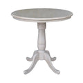 Solid Wood Round Pedestal Counter Height Table B73635