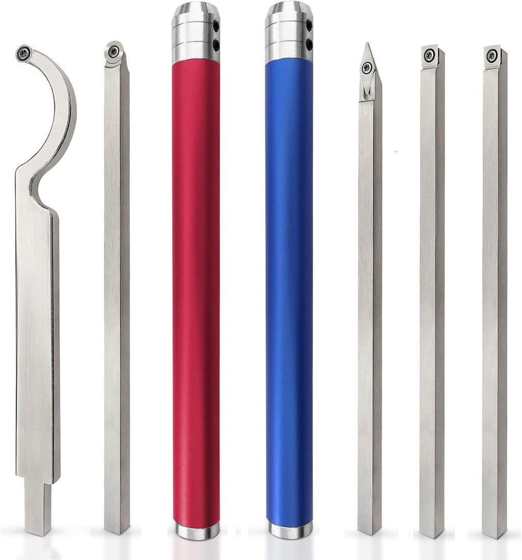 7pc Carbide Woodturning Tools with Detachable Alloy Handle R16220