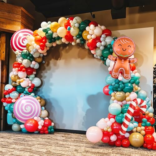 120 PC Pink Christmas Balloon Arch V780