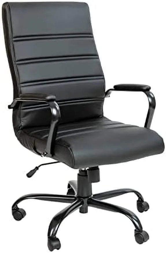 Brown Faux Leather High-Back Office Chair L79162