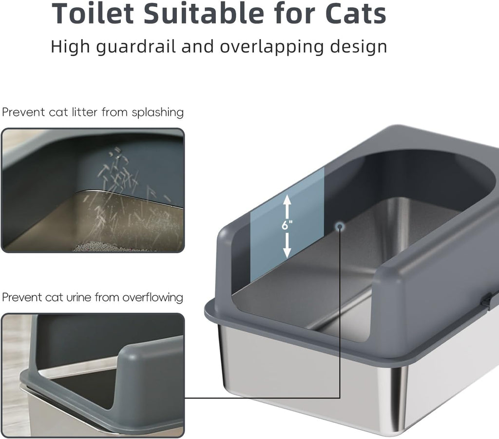 Stainless Steel Cat Litter Box with Lid C591259