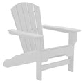 White Recycled Plastic Adirondack Chair A34183