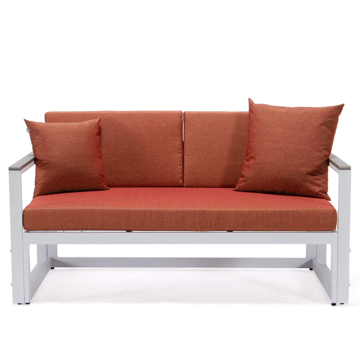White Sectional With Adjustable Headrest & Coffee Table With Cushions G102668