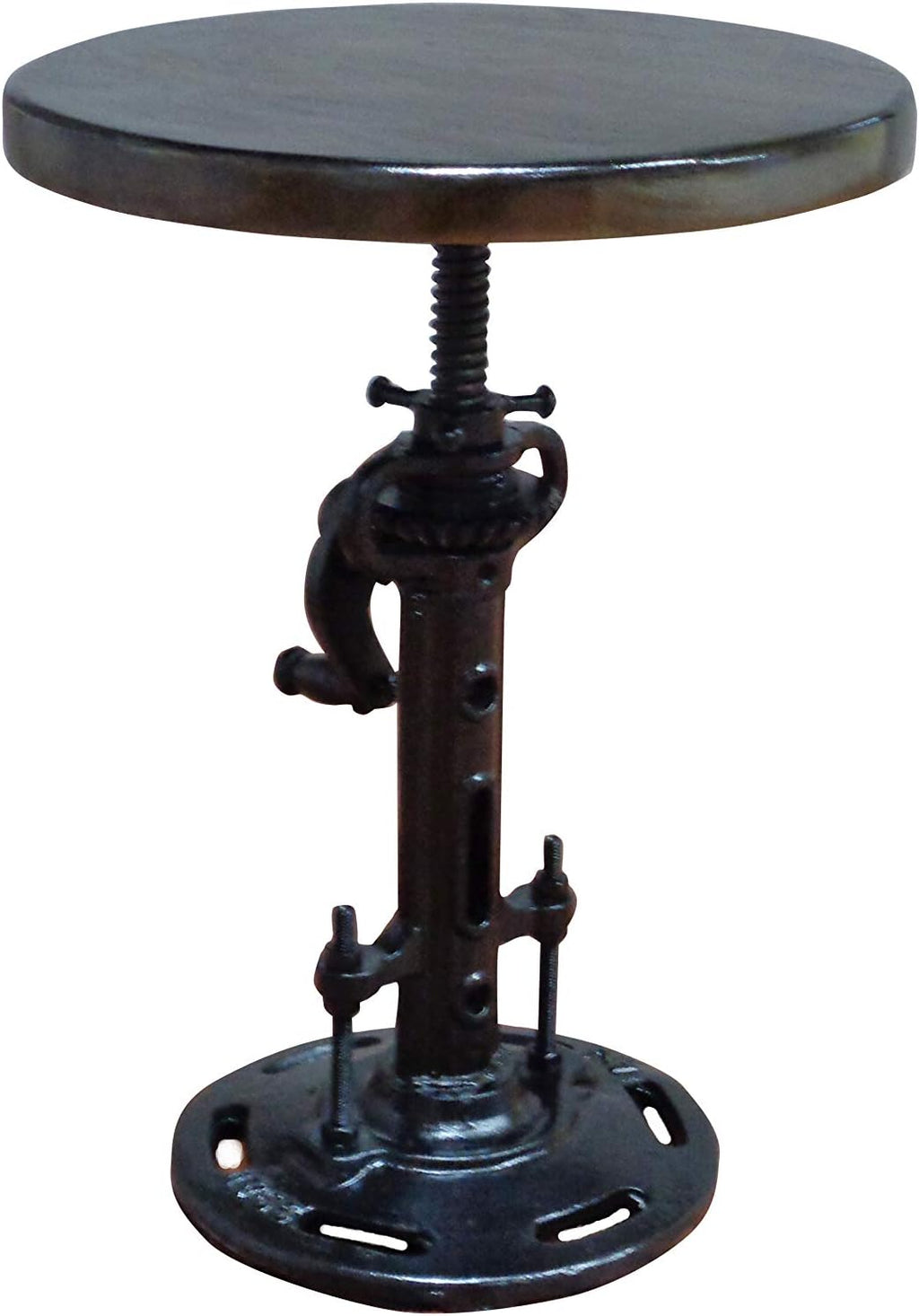 Cast Iron Mango Wood Stool Q87610