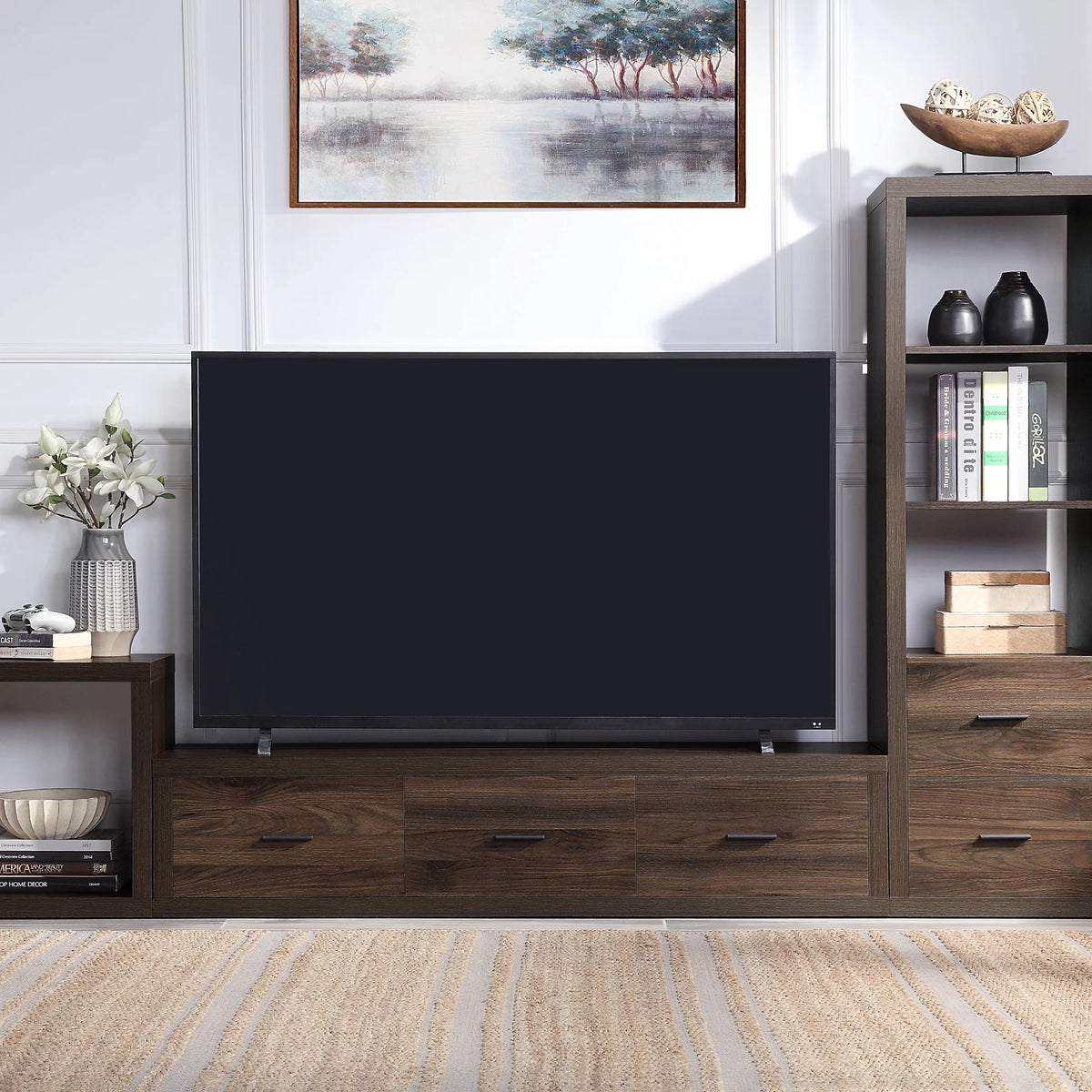 Walnut Finish TV Stand M262398