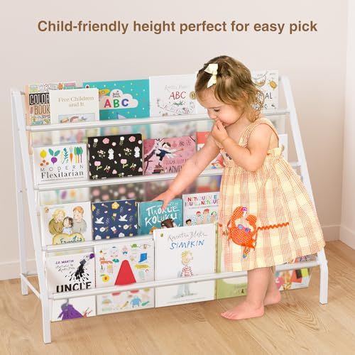 4 Tier Metal Kids Bookshelf V404271