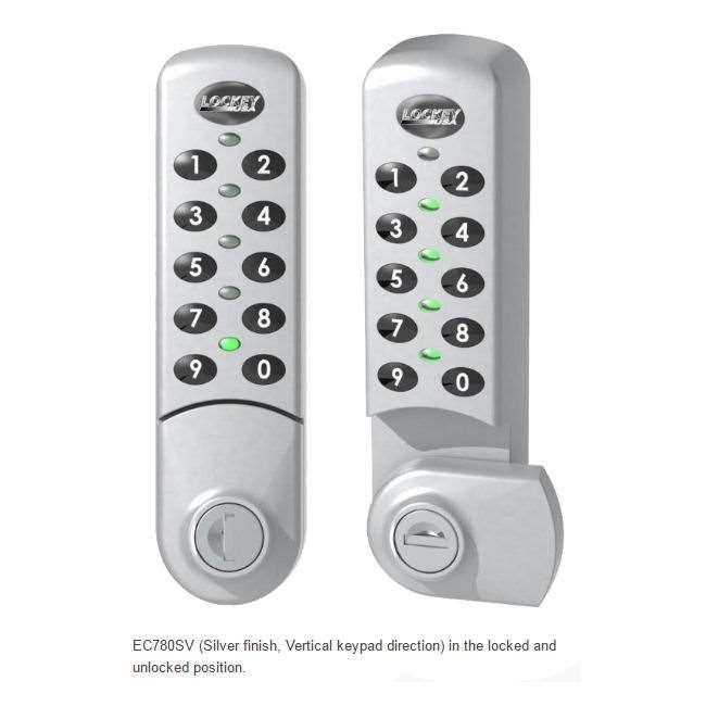 White Digital Combination Electronic Cabinet Lock T9995