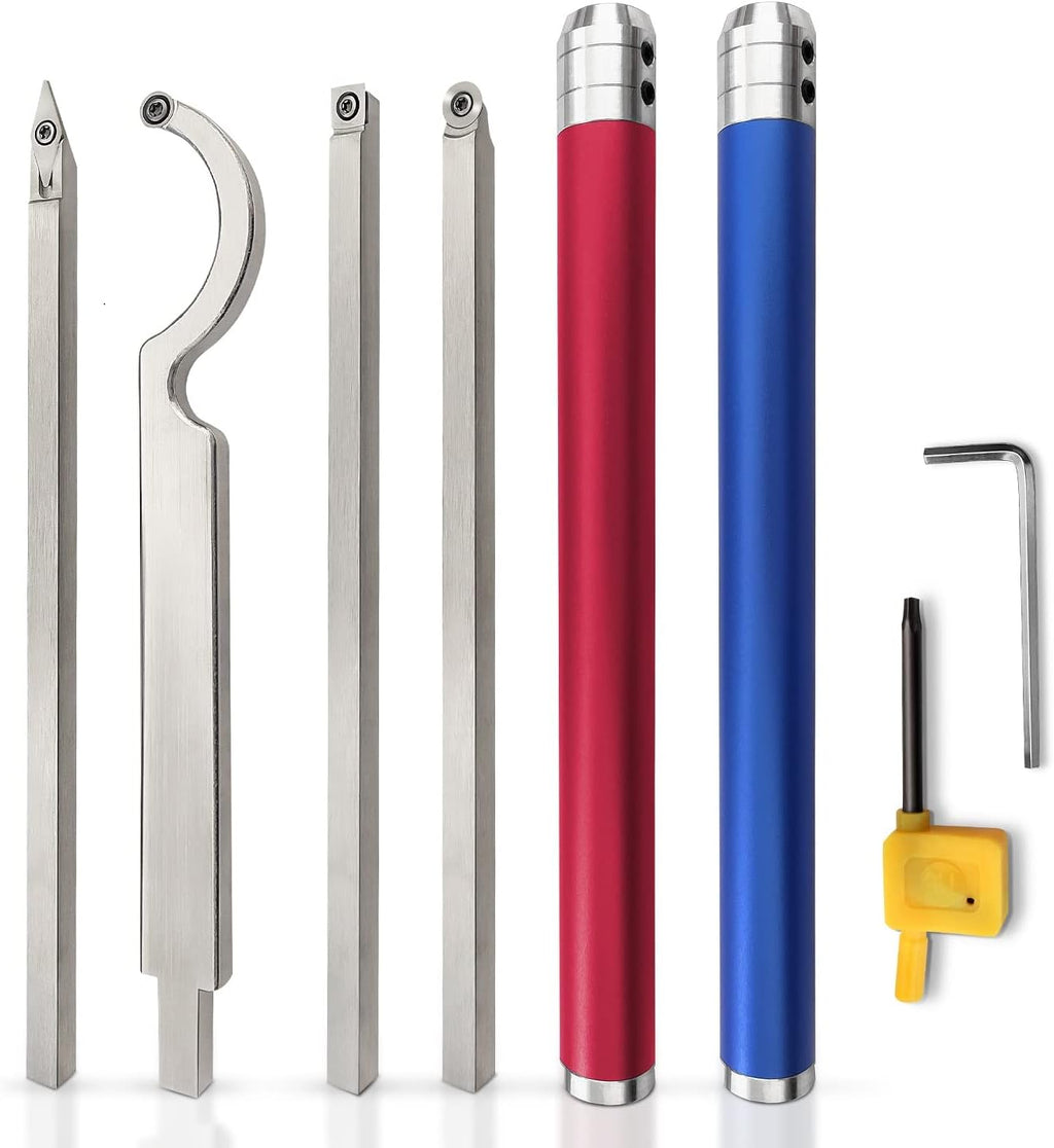 7pc Carbide Woodturning Tools with Detachable Alloy Handle R16220