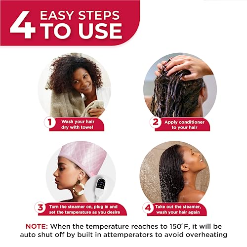 Hair Steamer with Heat Cap Q6228