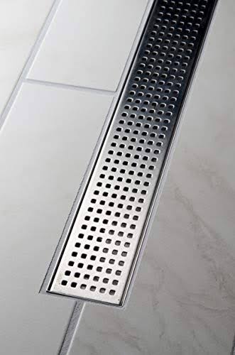 Stainless Steel Linear Shower Drain Square Grate A419