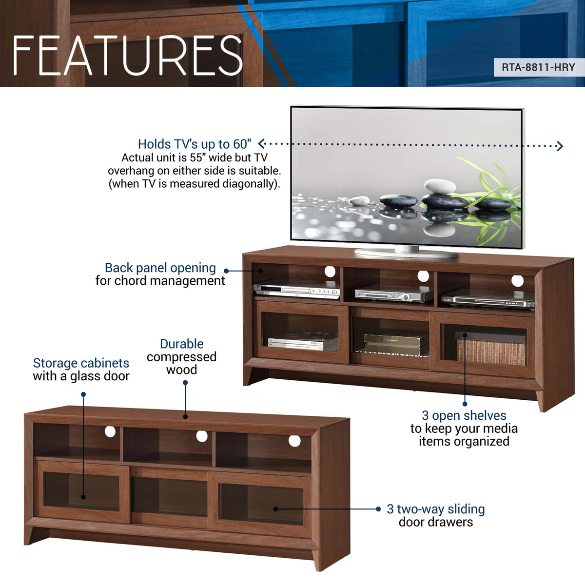 Modern TV Stand with Storage K754