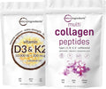 Vitamin D3 10,000iu + K2 200mcg Softgels & Multi Collagen Protein Powder 2 Pack E89974
