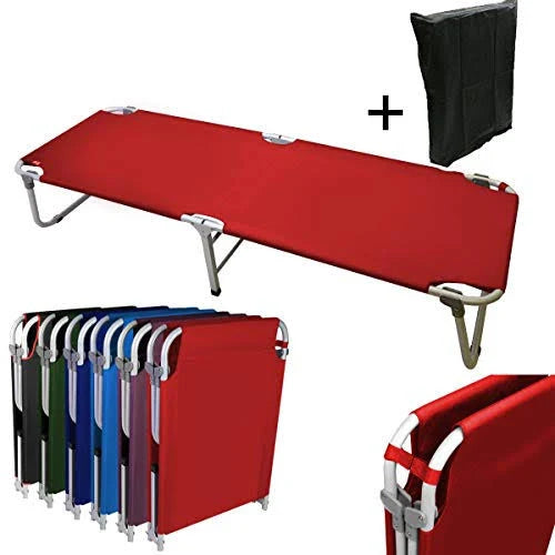 Portable Fold Up Camping Bed Cot with Storage Bag D221