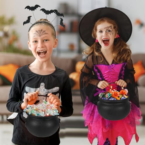 Black Plastic Cauldron Candy Bowl G726630