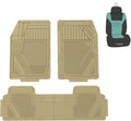 Oversized Full Coverage Car Seat Covers and Floor Mats Full Set (Black) V48047