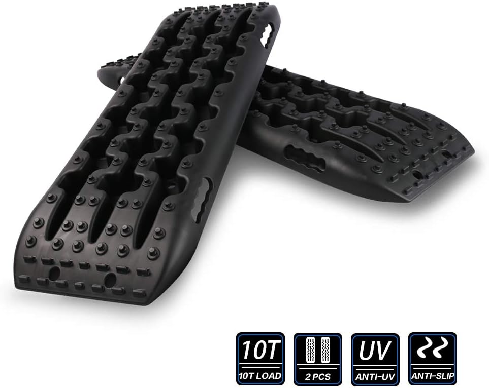 Black Slim 4WD Traction Tracks Mat Pack of 2 N815699