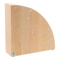 Round Magnetic Knife Block in Natural Beechwood T2343