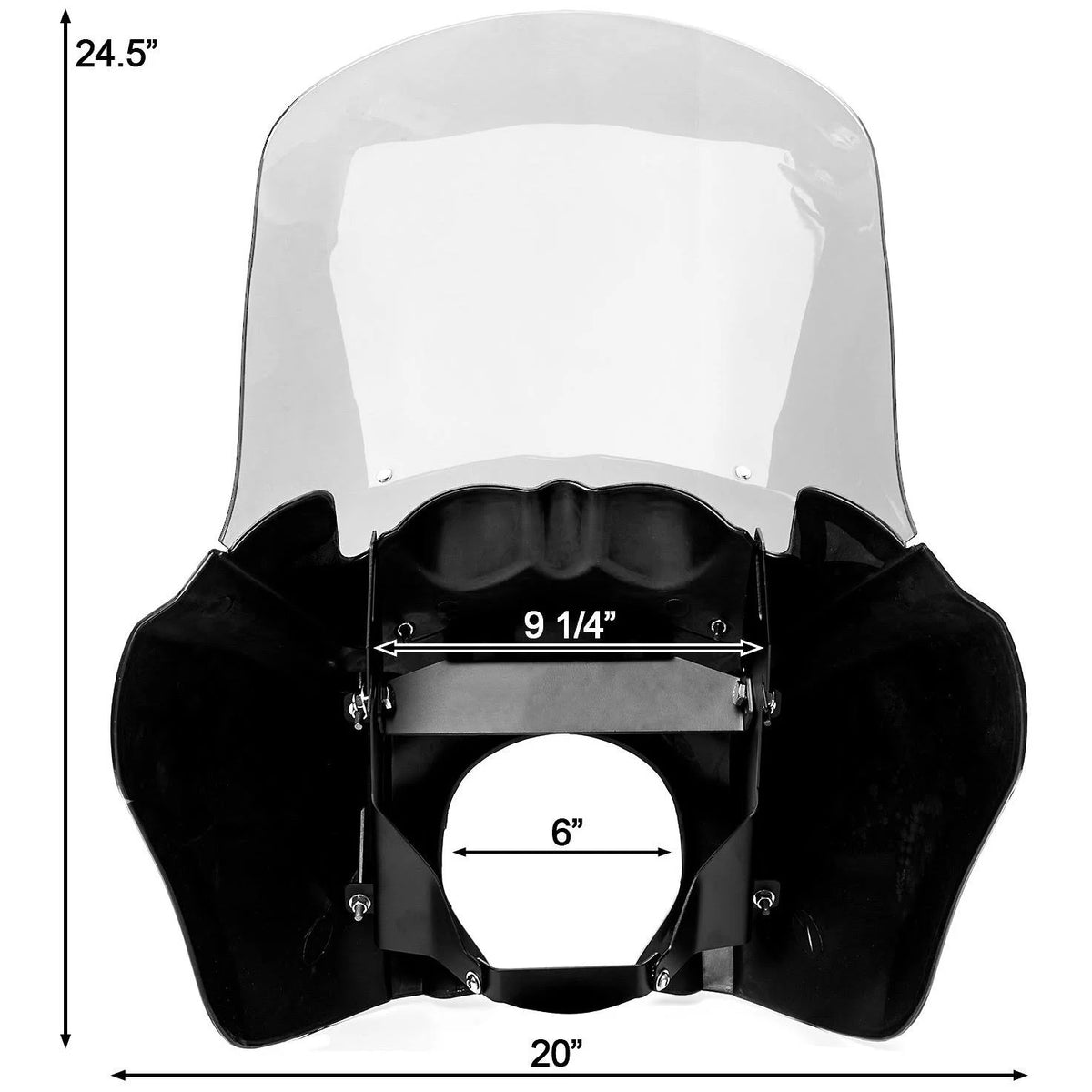Black & Clear Tall Fairing Windshield Kit H884414