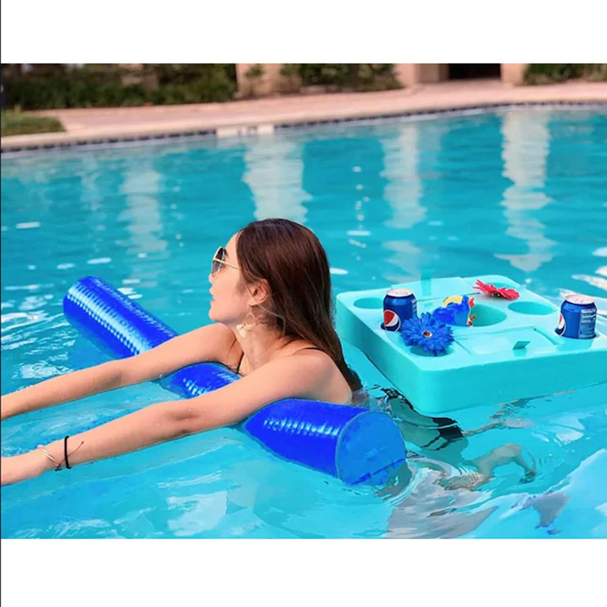 Mega Foam Pool Wavy Noodle (Capri Blue) N5633