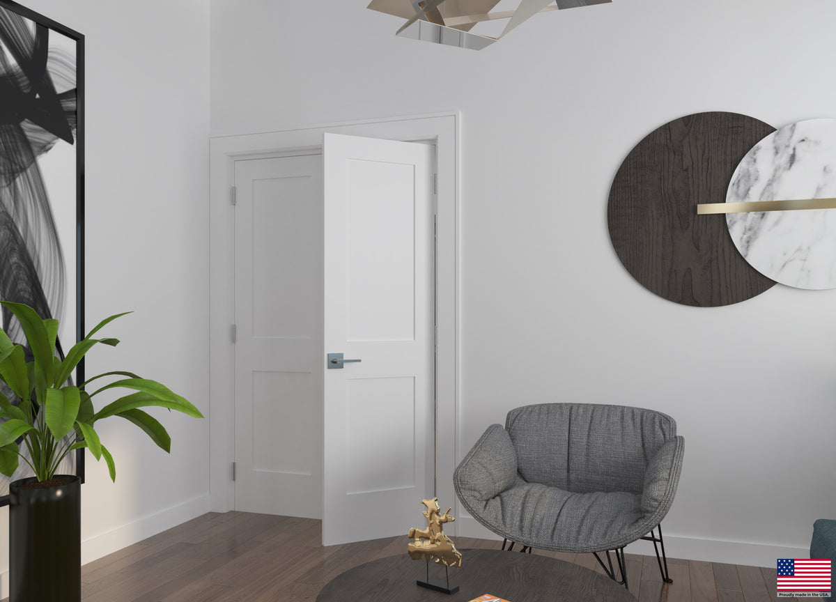 Solid Core Double Prehung French Door with Oil Rubbed Bronze Hinges M6249