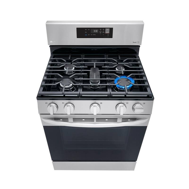5.8 cu.ft. Smart Single Oven Gas Range with EasyClean, Wi-Fi Enabled Stainless Steel T8447