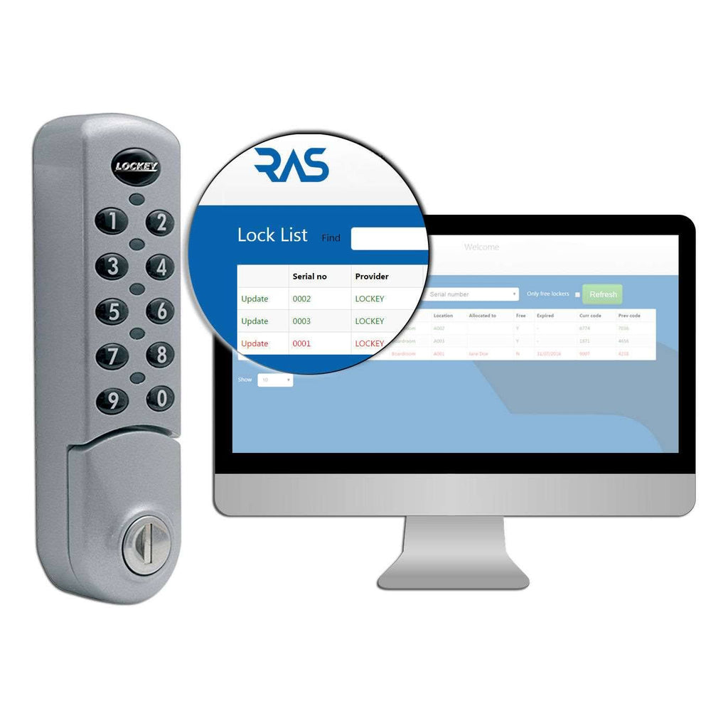 White Digital Combination Electronic Cabinet Lock T9995