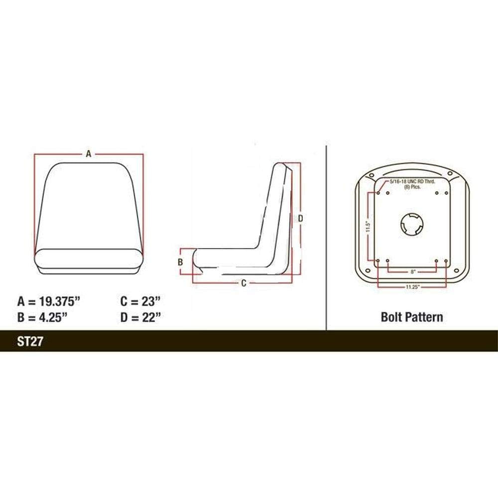 Skid Steer Tractor Seat Z965452