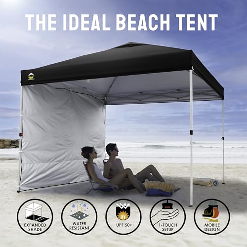 10x10 Pop Up Canopy with 1 Side Wall White A94317