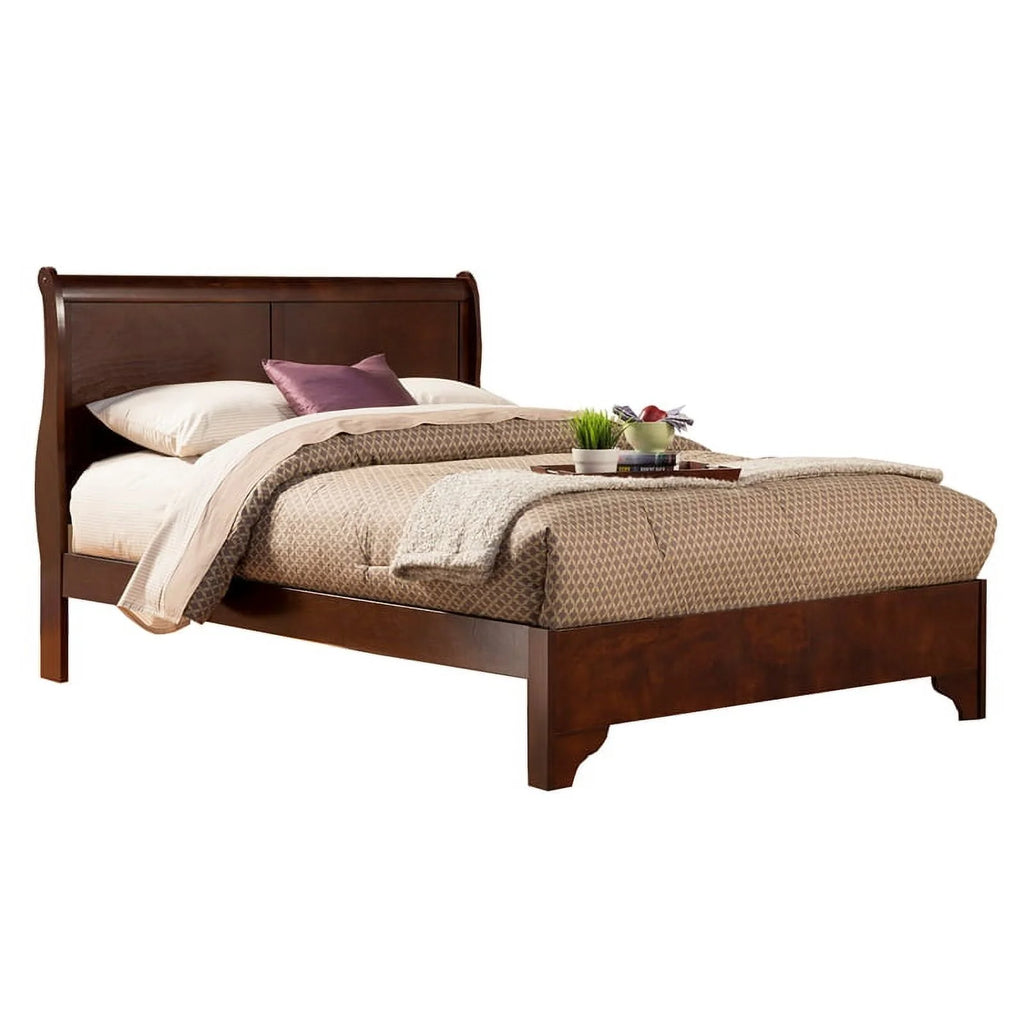 Full Wood Sleigh Bed K3892