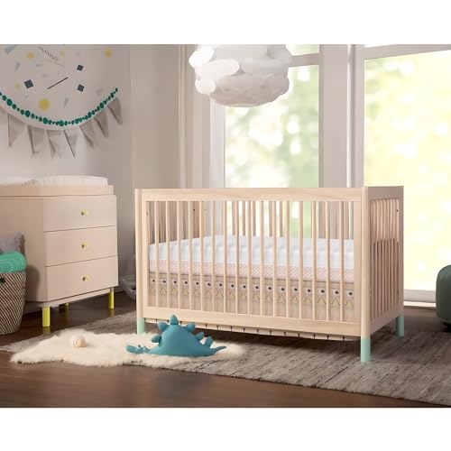 White Pink Dual Sided Memory Foam Crib Mattress K39235