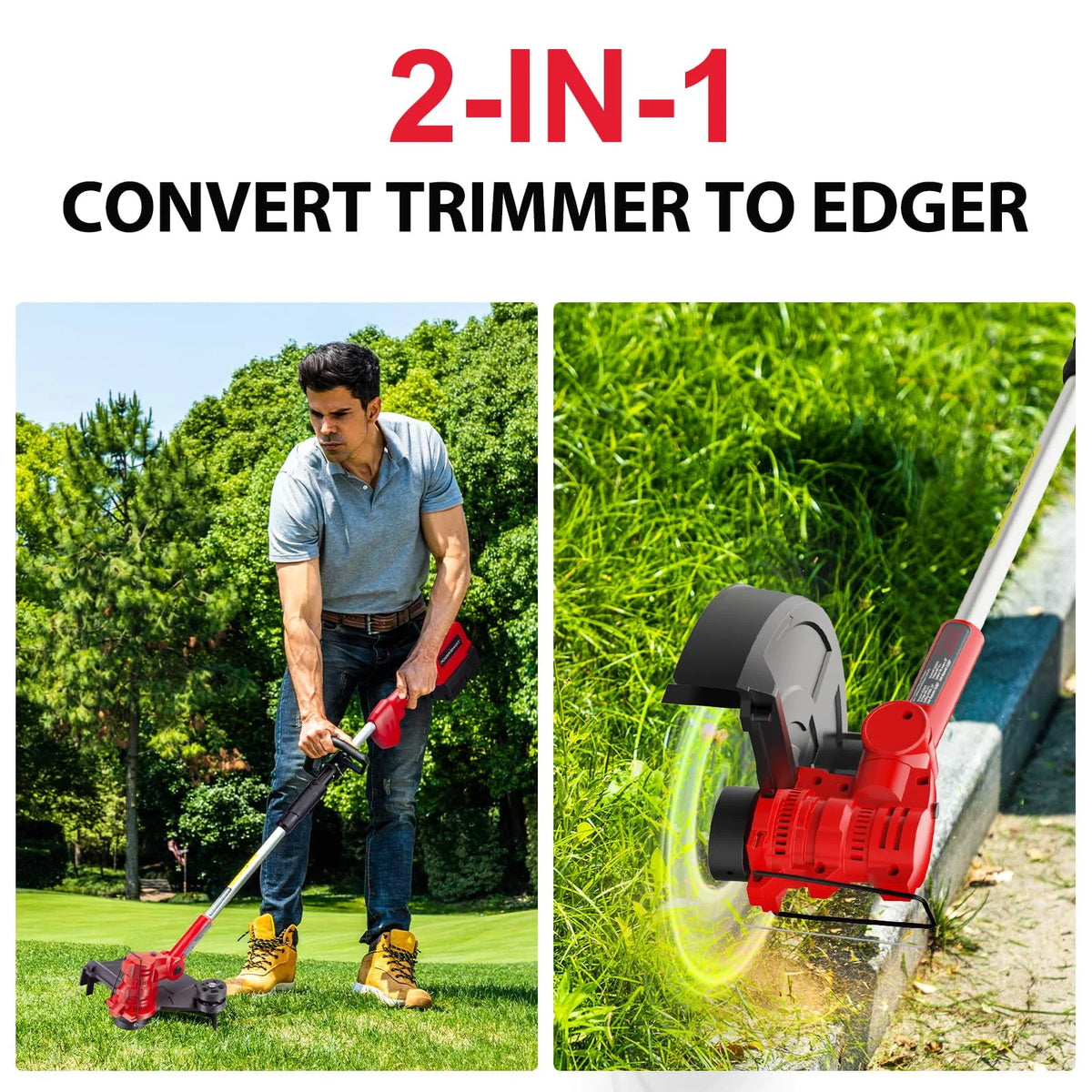 40V 4.0Ah Cordless String Trimmer/Edger and Blower Combo Kit F3279
