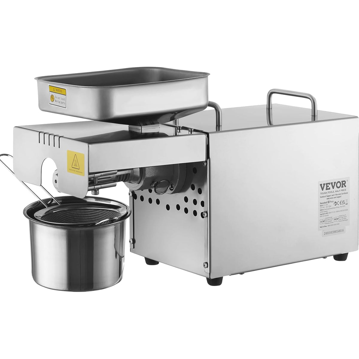 700W Stainless Steel Electric Oil Press Machine D4284