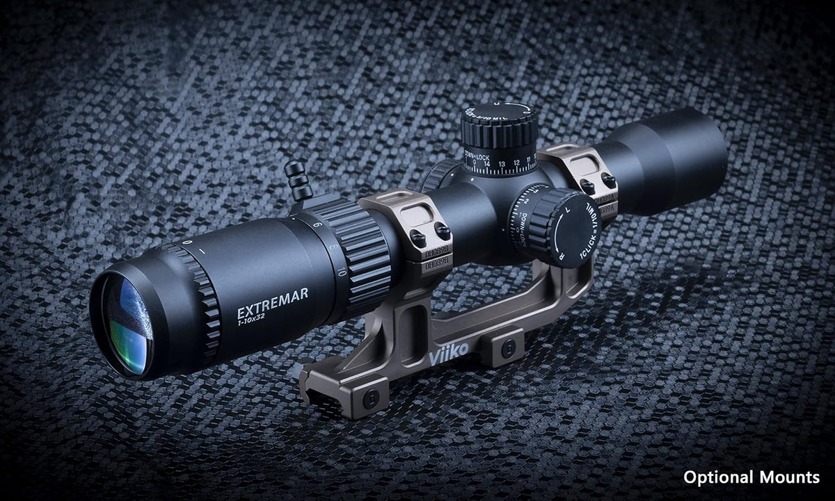1-10x32 LPVO Scope with Half Mildot Reticle P222