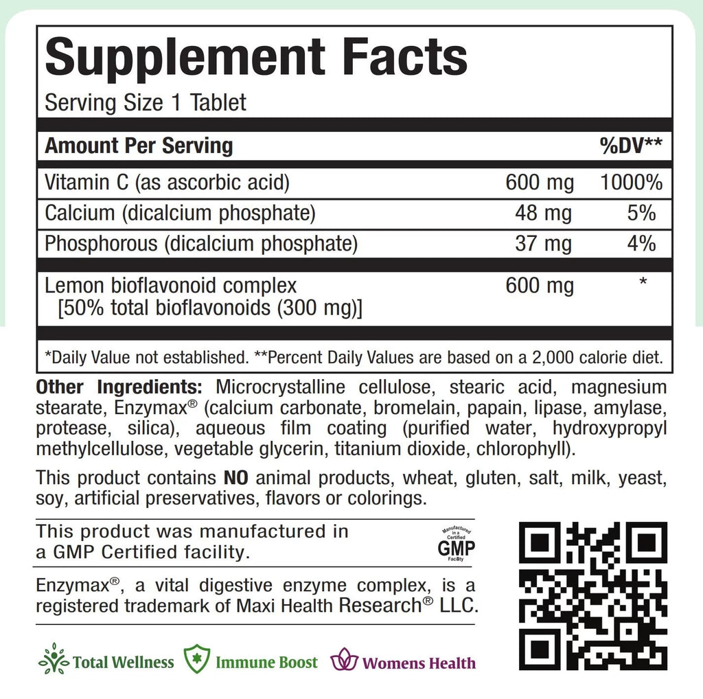 Vitamin C 600 Mg 90 Tablets W752