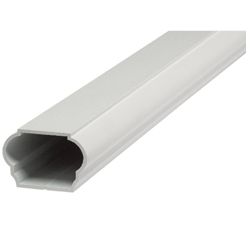 Textured White 6 ft Aluminum Rail Kit with Balusters M9838