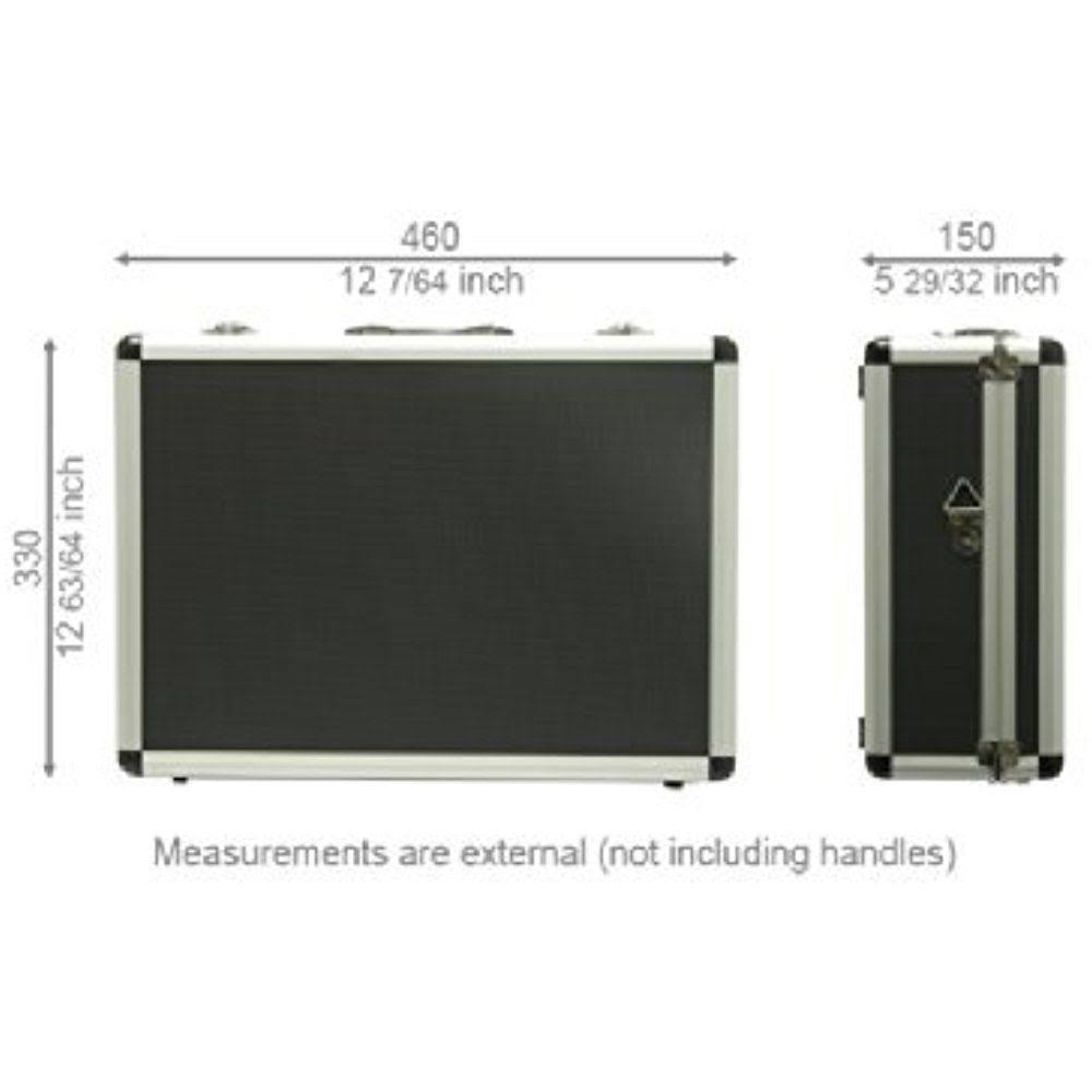 Aluminum Hard Case with Foam Insert Black X837