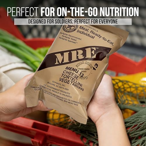 12 MRE Food Pack Meals Ready to Eat with Heater Packs H698344
