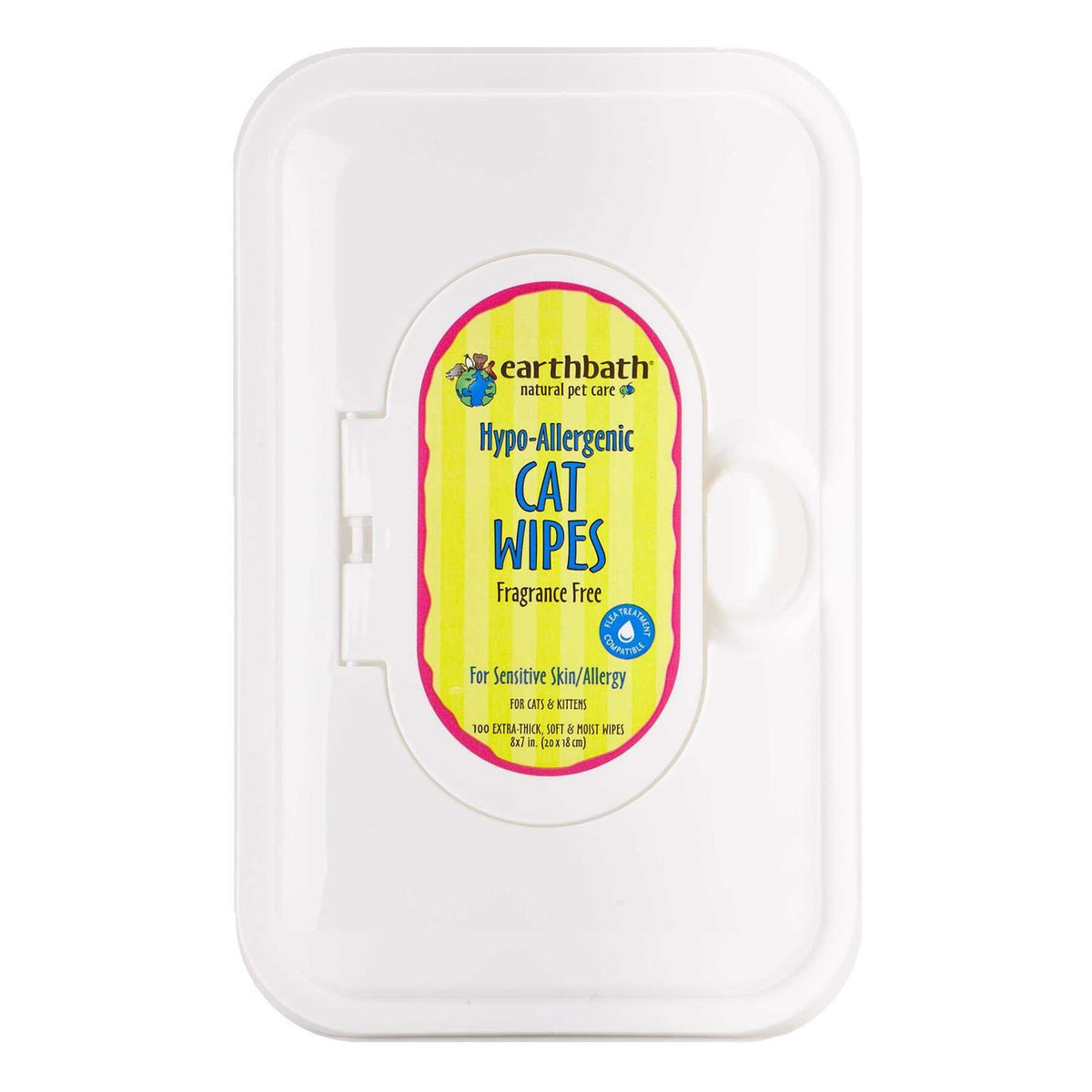Hypo-Allergenic & Fragrance Free Cat Grooming Wipes H1224