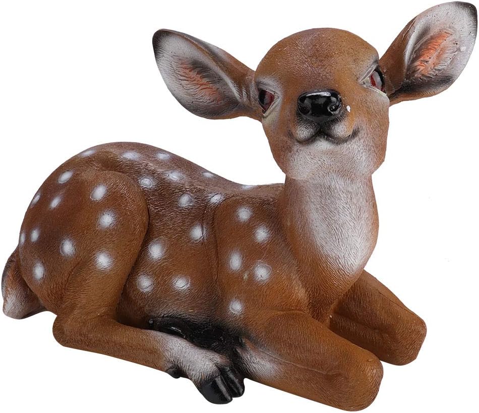 Deer Figurine Garden Animal Statues U5285