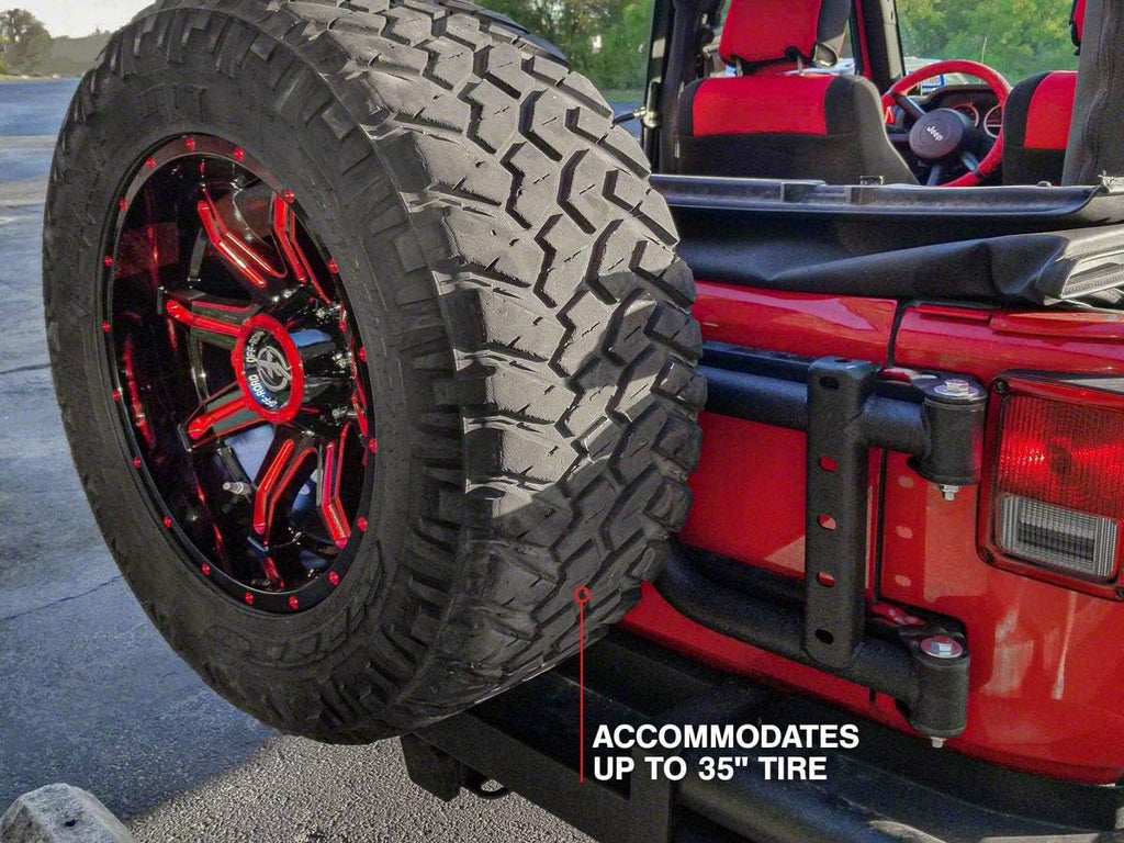 HD Tire Carrier Compatible with OEM Tail Gate W186