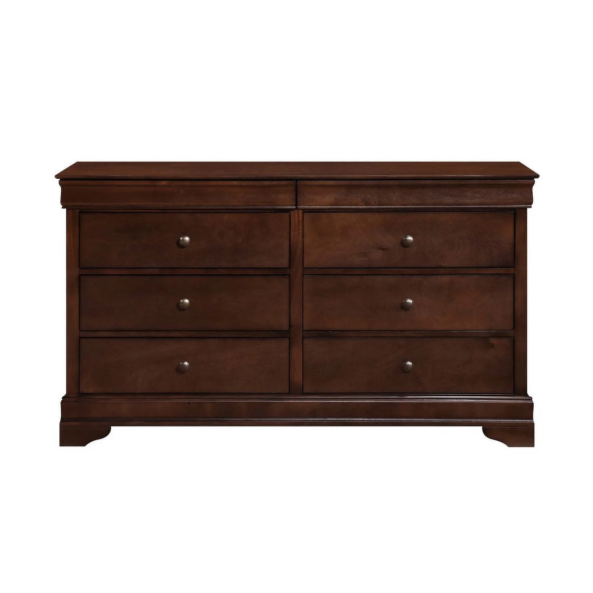 Brown Cherry Dresser with Two Hidden Drawers U787295
