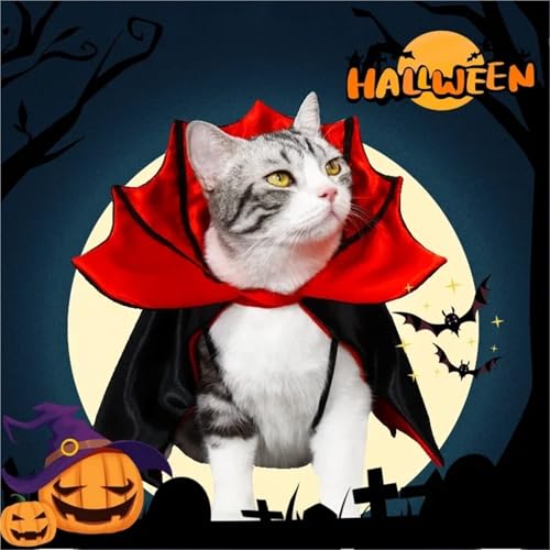 5-Piece Halloween Pet Cosplay Vampire Cloak O417842