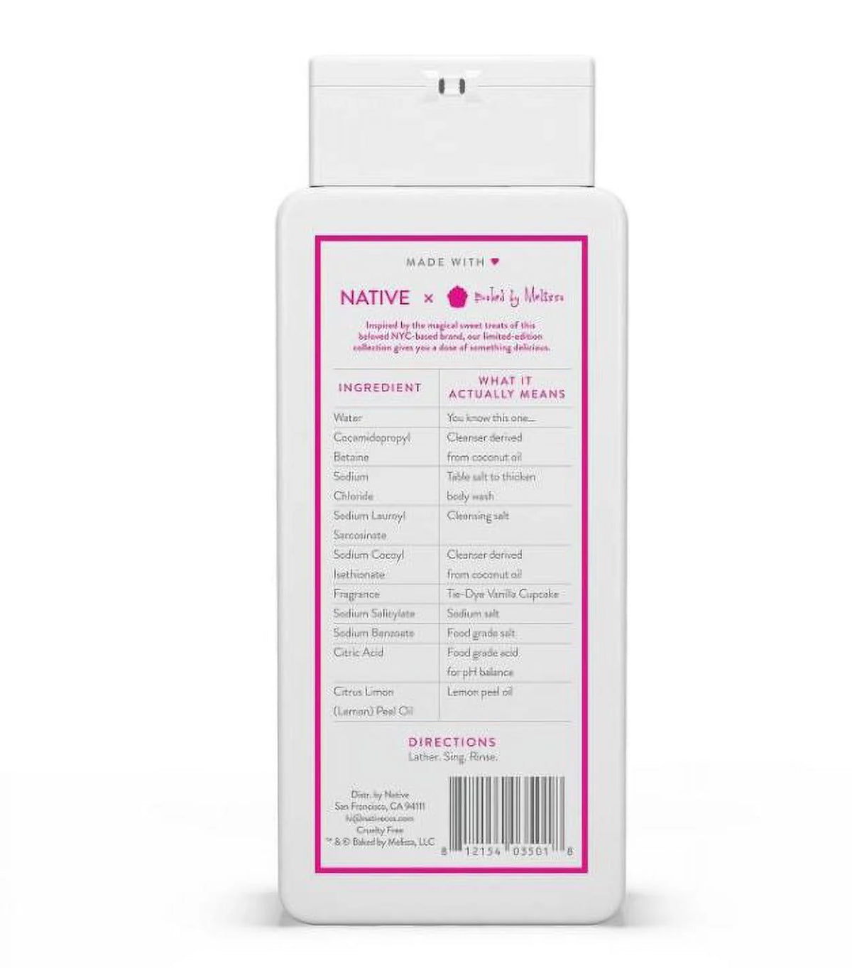 Vanilla Cupcake Body Wash - 18 fl oz, Pack of 2 W656