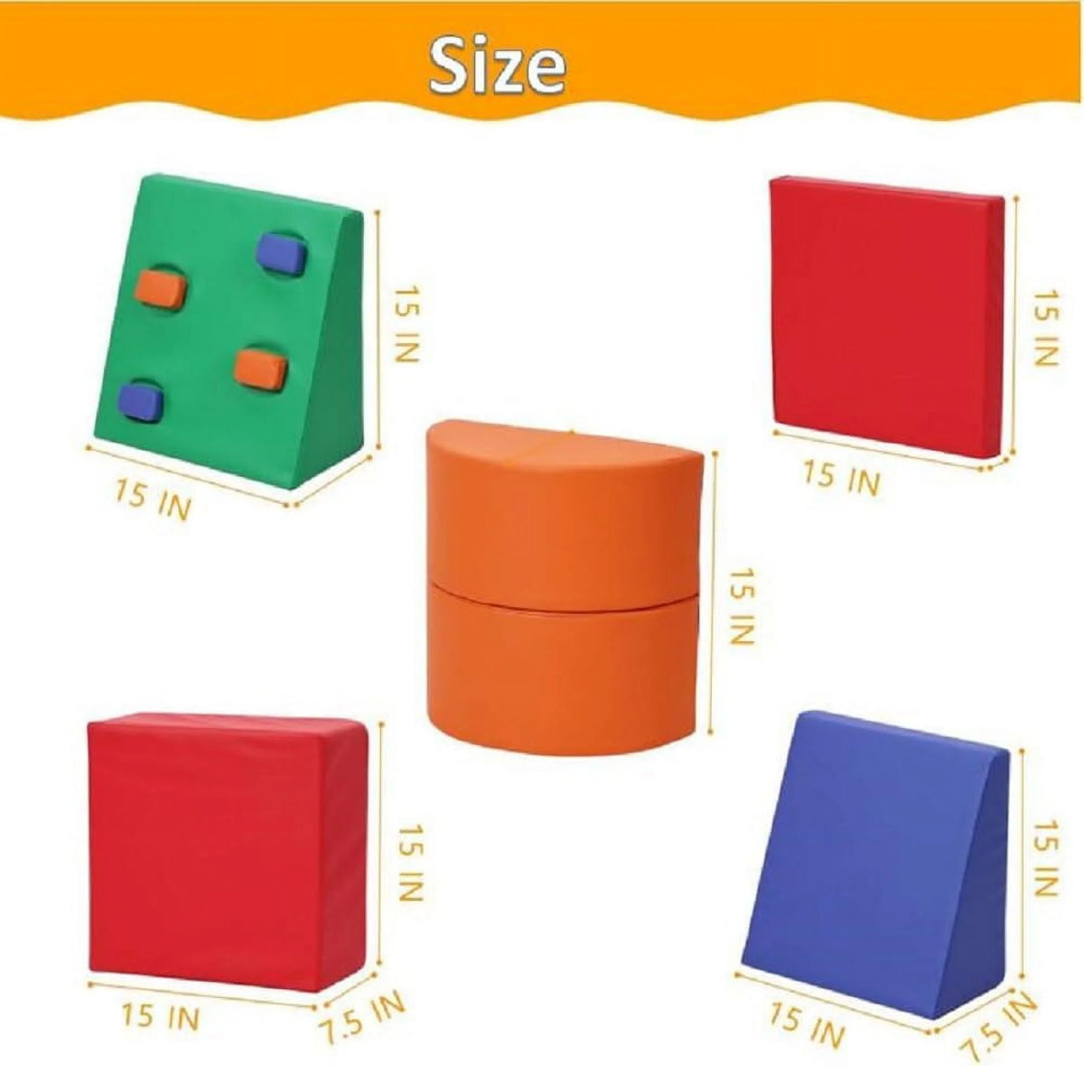 4-Piece Soft Foam Climbing Blocks C426