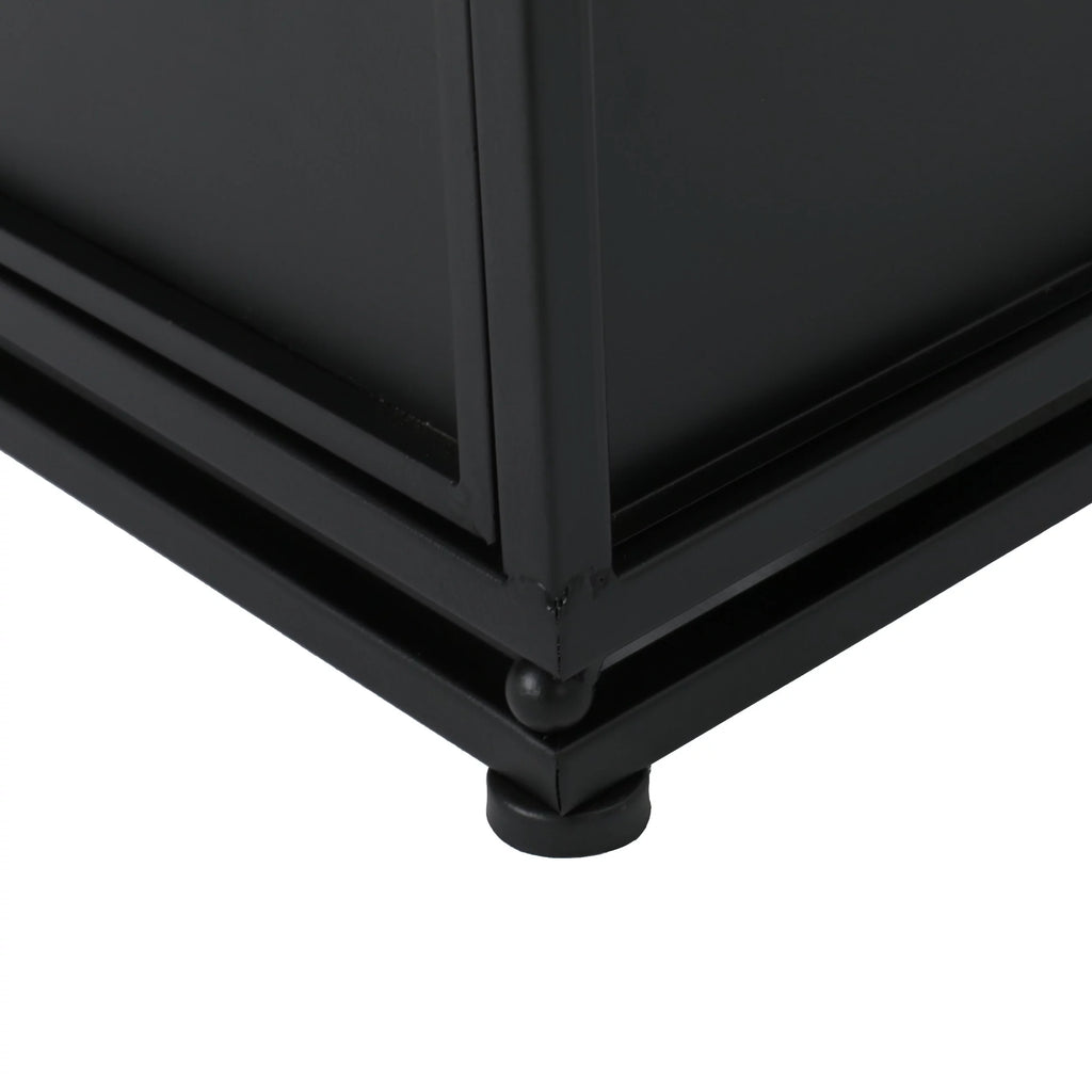 Matte Black Metal Outdoor Side Table M558810