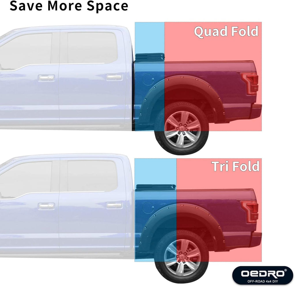 Soft Quad Fold Tonneau Cover Truck Bed Cover R190167