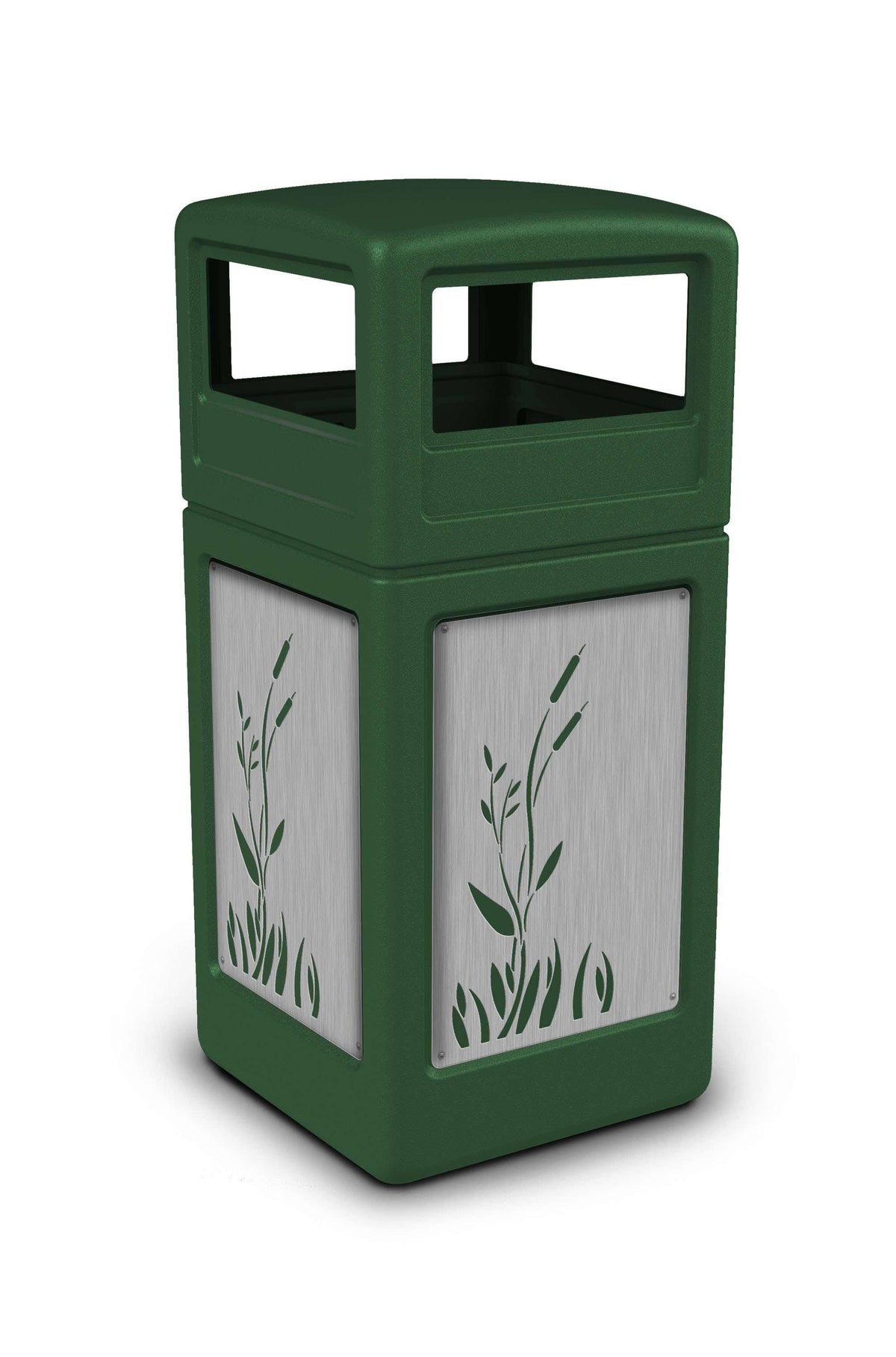 Green 42 Gallon Trash Can D37332